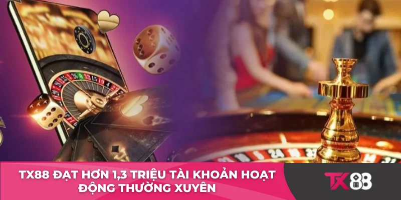 TX88 đạt hơn 1,3 triệu tài khoản hoạt động thường xuyên